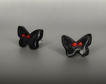 Minimalist Mothmam Earrings Studs