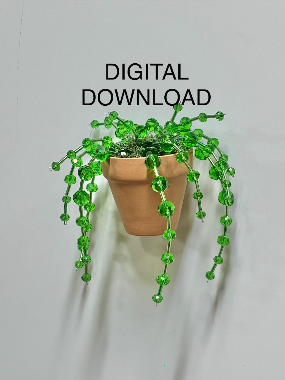 Beaded Plant Fridge Magnet Pattern, String of Pearls, Digital Download ...