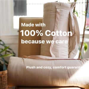 Pure Cotton Nap Mat - 100% cotton, All-Season Comfort for Sensitive Skin