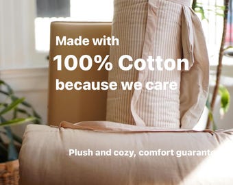PURE cotton All-Season organic cotton nap mat chemical-free, GOTS certified / warmth & breathable /great for eczema prone skin