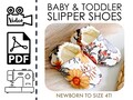Infant and Toddler Slip On Shoes Sewing Pattern & Video Tutorial | DIY How to Sew | Easy Beginners | INSTANT Printable PDF | Girls or Boys