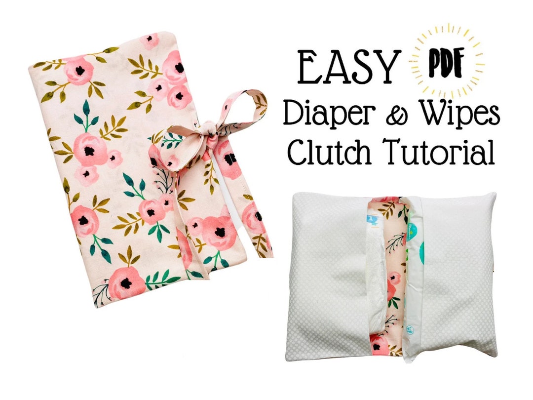 Cartamodello e tutorial per pochette porta pannolini e salviette