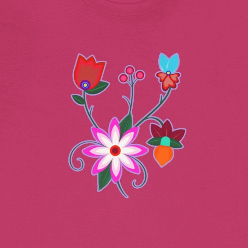 Ojibwe Floral Bouquet T Shirt, Indigenous Owned Shop, Native Clothing ...