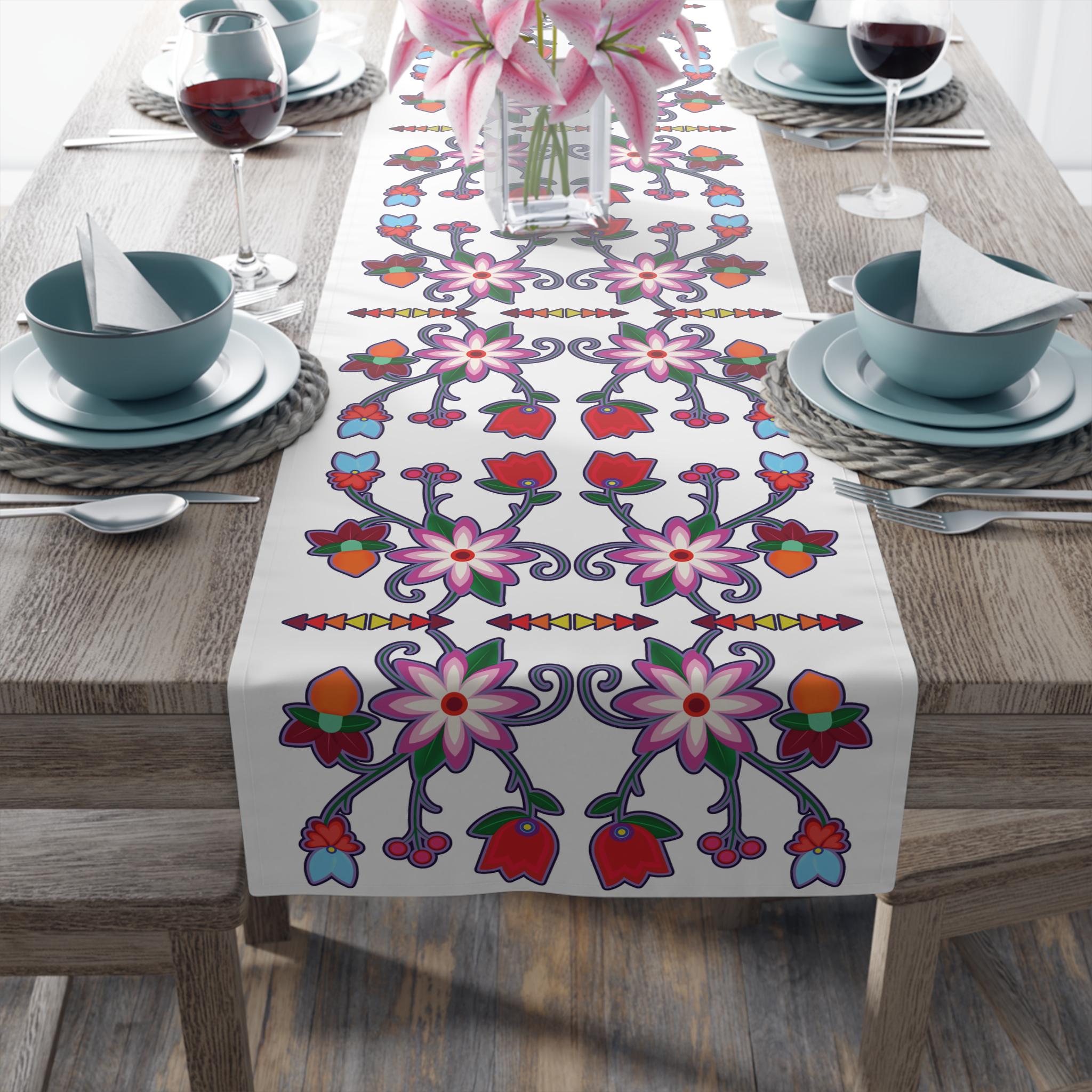 Family Feast Table Runner: Indigenous Owned Shop offering Dining Room Decor for Thanksgiving, Birthdays, Christmas and Special Occasions