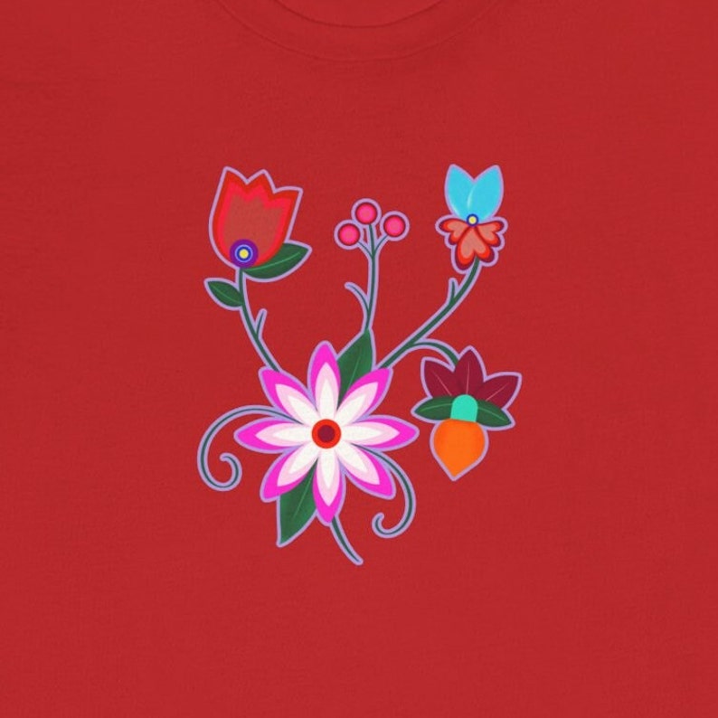 Ojibwe Floral Bouquet T Shirt, Indigenous Owned Shop, Native Clothing ...