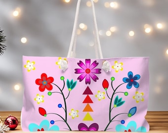 Ojibwe Art Duffle Bag for Stylish Weekend Getaways