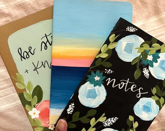 handpainted journals