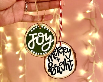 tree cookie ornaments