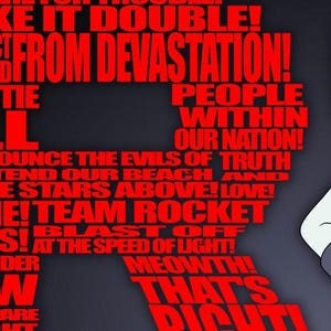 Bara Team Rocket Motto PNG-bokstäver