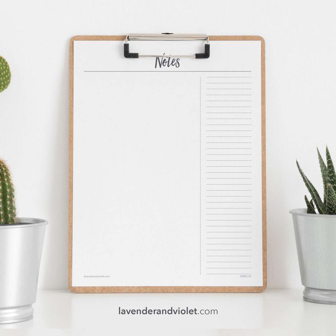 Notes Printable PDF Lined Paper Print Pages as Needed - Etsy