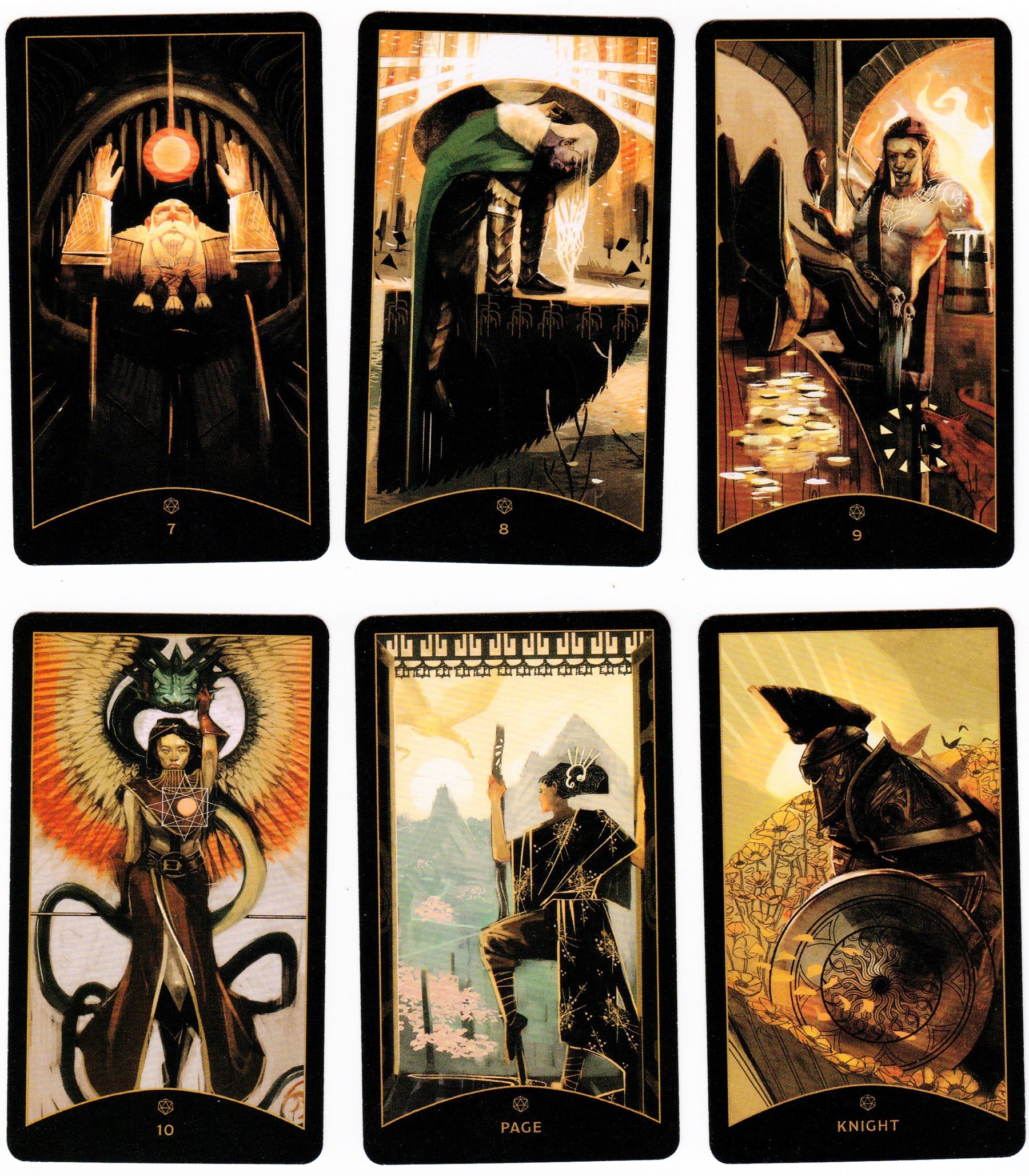 Dnd Spell Cards, Dark Tarot Deck, Dungeon Master Gift, Tarot Card Set