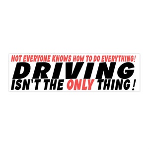 ITYSL Driving Bumper Sticker