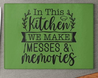 Kitchen Glass Cutting Board Gift for Culinary Graduate