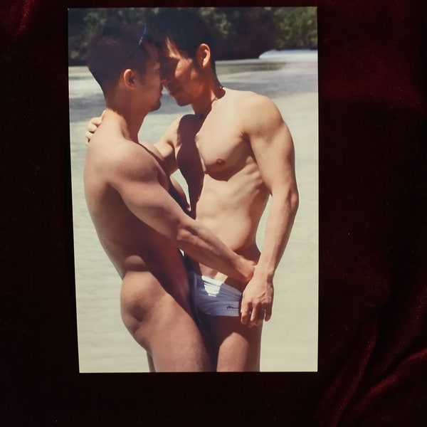 Most Candid Thai Gay Embracing duo, Beach guys athletic Men Gay int photo male nude nu torso beefcake hunk nice phisique male Asian lad