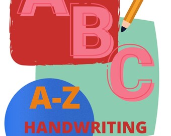 Libro de trabajo de escritura a mano A-Z *Descarga digital*