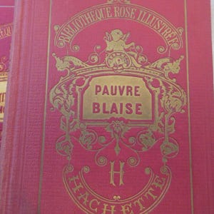 Antique Set Of 3 French Hardcover Books
