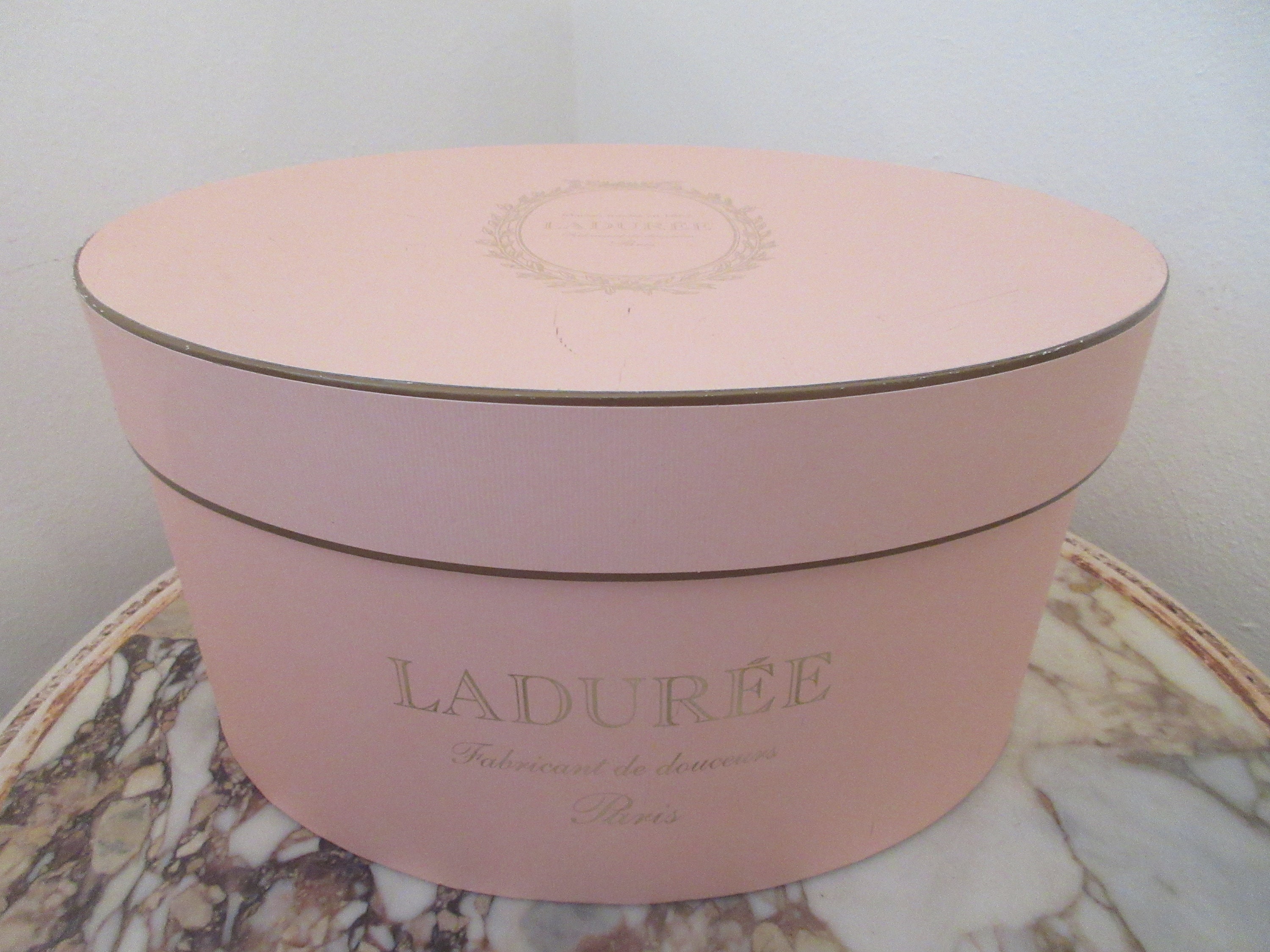 Laduree Paris Large Hat Box Pink Australia