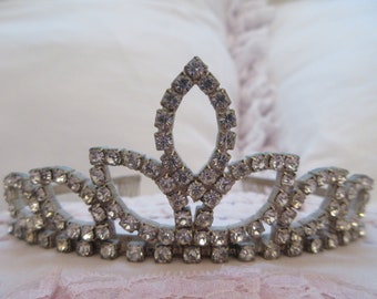 Vintage Rhinestone Tiara Crown