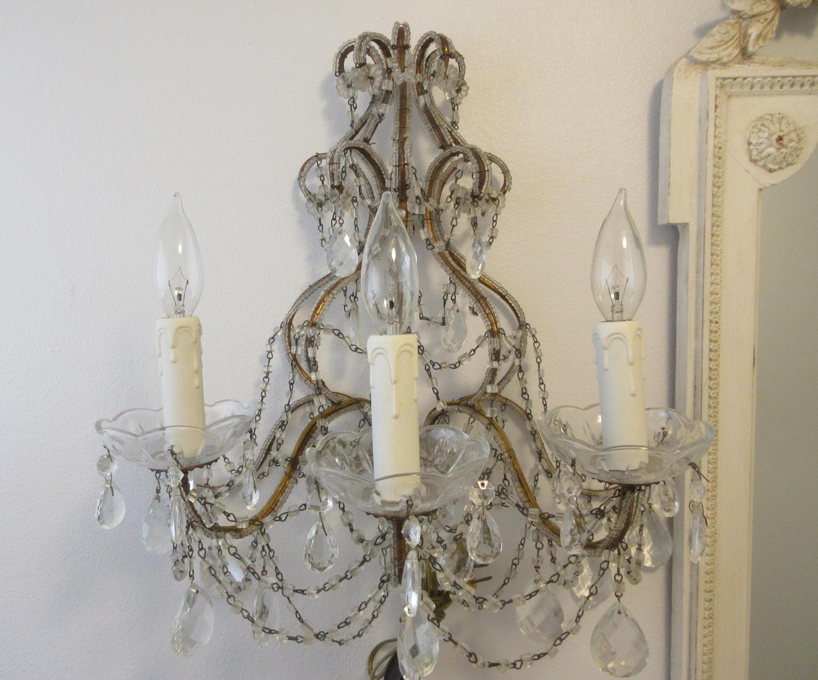 水晶 レイチェルアシュウエル Rachel Ashwell Sconce - Etsy