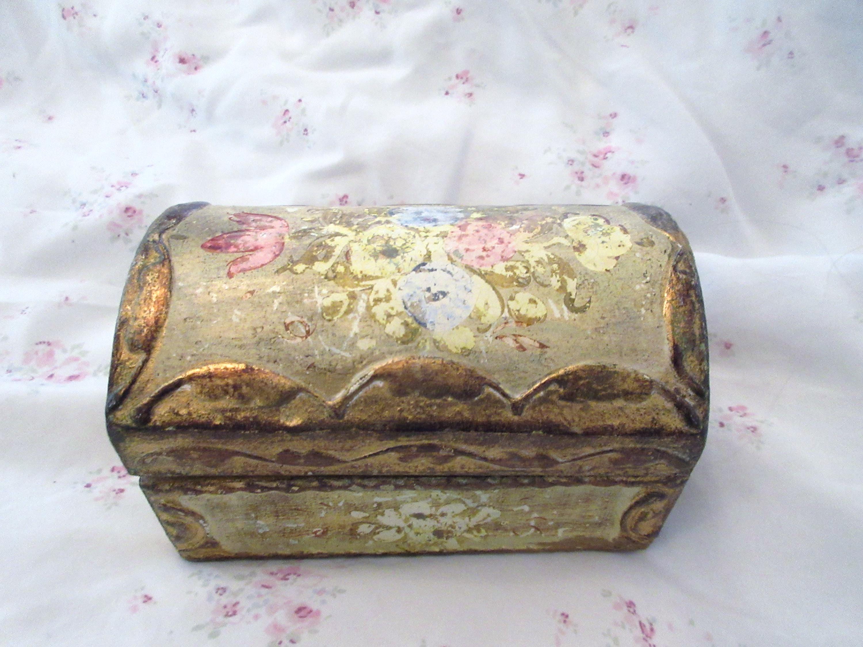 Florentine Trinket Box Wooden - Etsy