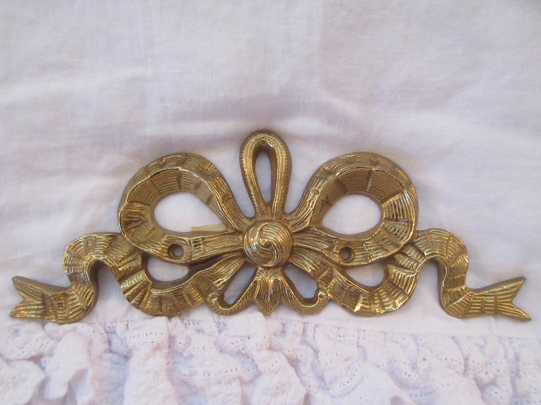 Vintage French Ornate Bow/ribbon Wall Decoration - Etsy