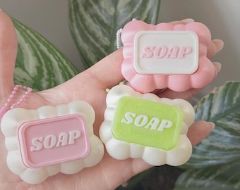 Soap Bar Keychain Clicker | 3D Printed Fidget Clicker | Desk Toy