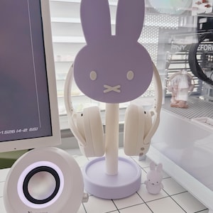 Pastel Bunny Headphone Stand: 3D Printed Gamer Gift