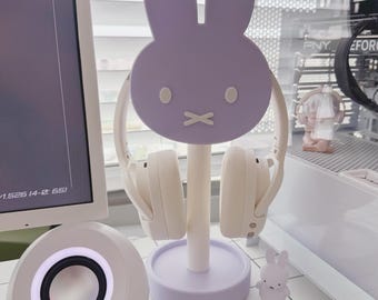 Pastel Bun Headphone Stand | 3D Printed Desk Accessory