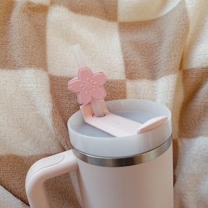 Stanley Sakura Straw Topper | Flower Straw | Sakura Themed Stanley Topper