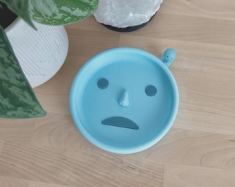 Blue Dude Desk Dish | 3D Printed Desk Accessory