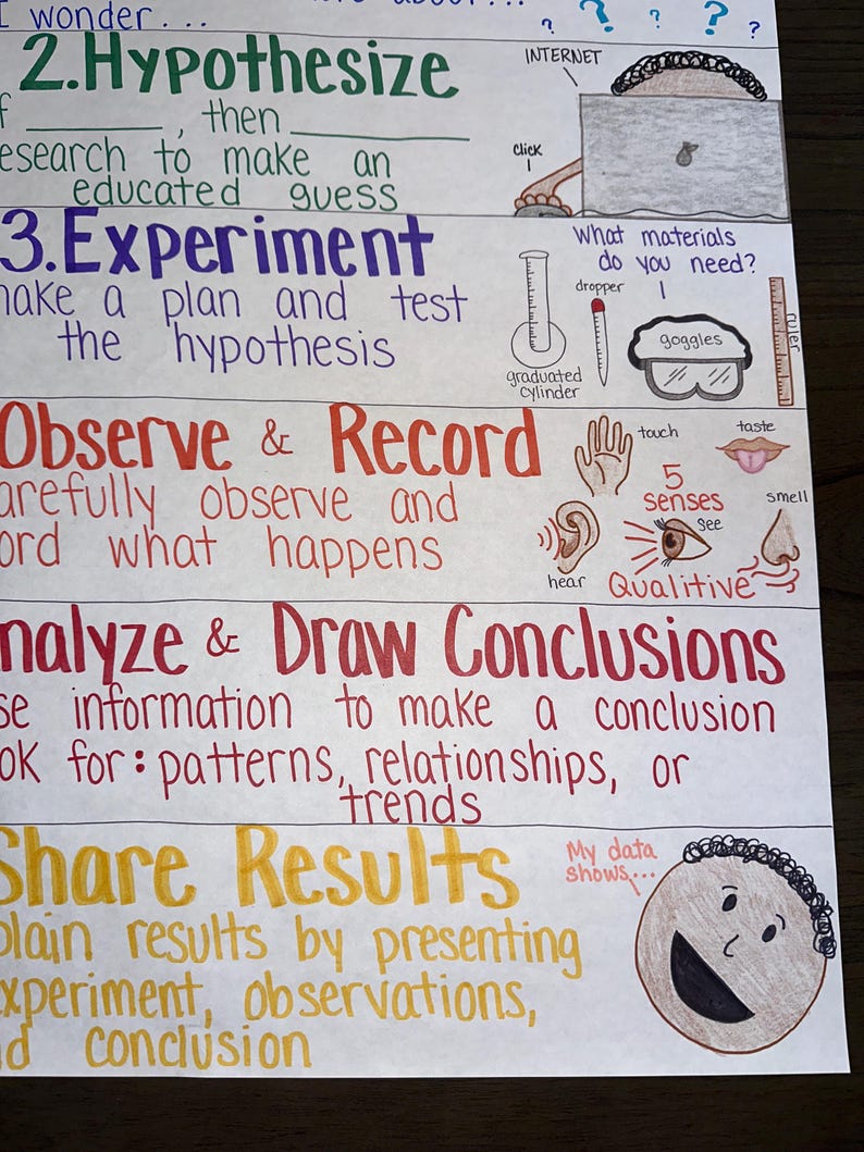 Scientific Method Elementary, Middle, and High School - Etsy
