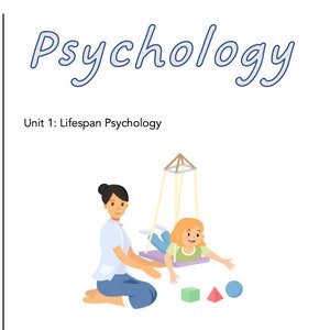 WACE ATAR Psykologi Enhet 1 Livslängdspsykologi Revisionshäfte Posters 2023 och framåt Utgåva