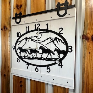 Barn Door Clock