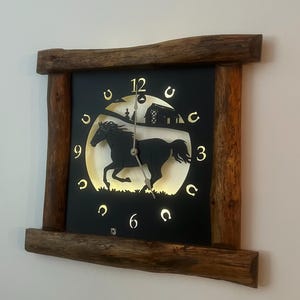 Wood Square Clock