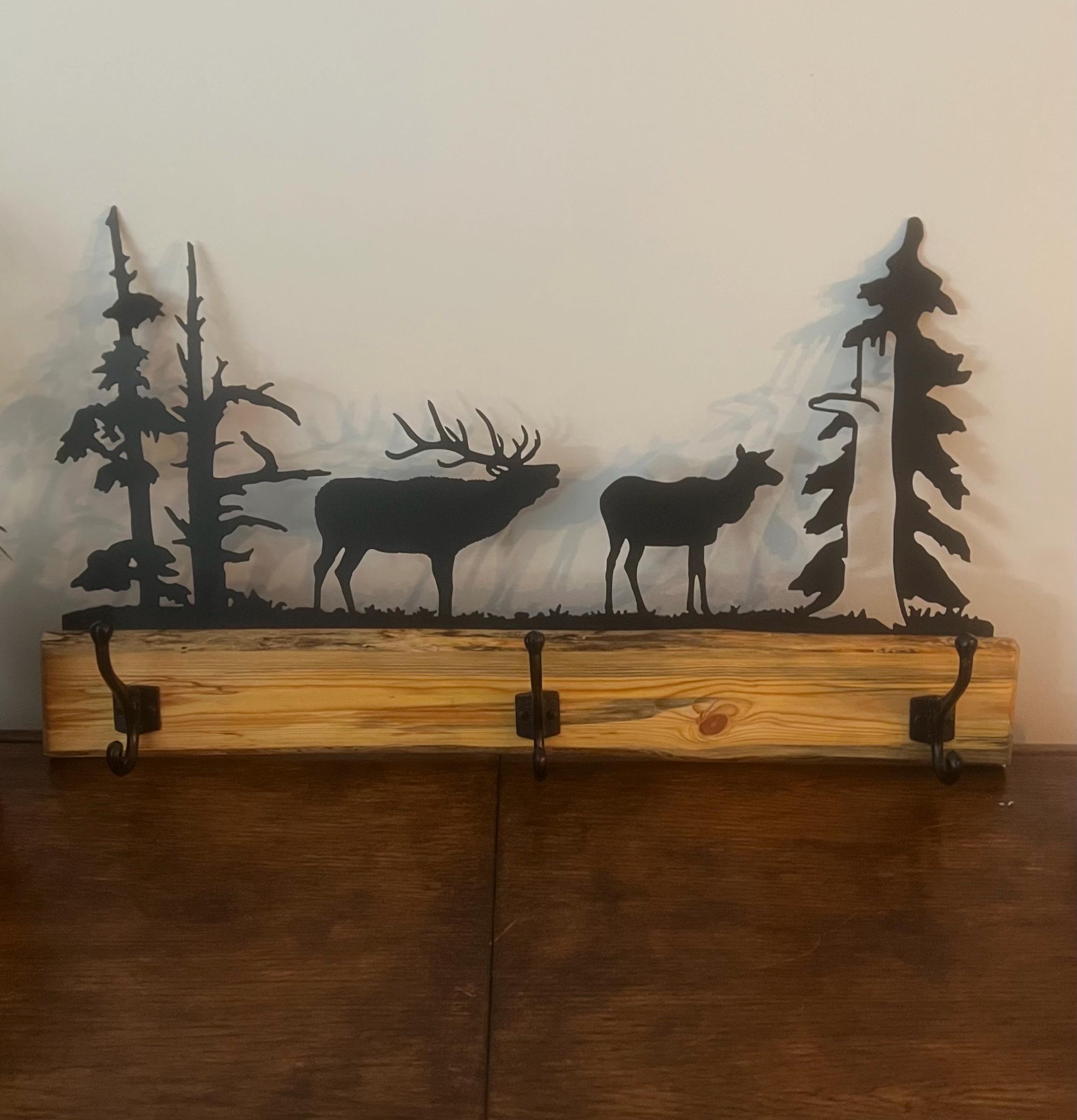 Rustic Metal Coat Rack - Etsy