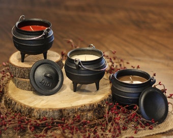 Cast Iron Cauldron Candles