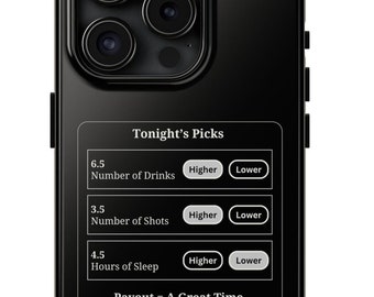 Tonight's Picks Parlay Phone Case, Vegas Phone Case, Phone Case for Gamblers, Funny Phone Case, Las Vegas Gift, Cool Vegas Phone Case