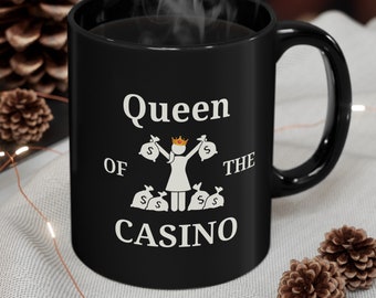 Queen of the Casino Mug, Vegas Coffee Mug, Vegas Mug Gift, Gambling Mug, Funny Las Vegas Gift, Las Vegas Coffee Mug Gift, Cool Vegas Mug