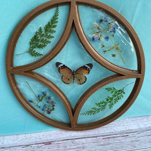 Round Framed Butterfly Window