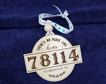 Zip Code Christmas Ornament