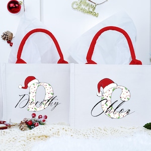 2025 Christmas Gift Bags,Christmas Party Bags,Holiday Gift Bags with Name,Xmas Gift Bags,Custom Christmas Gift Bag,Christmas Eve Gift Bags