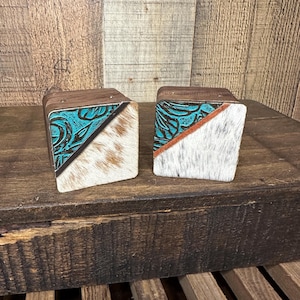 Custom Wedding Ring Box | Branded Cowhide Engagement Ring Box | Proposal Ring Box | Engraved Ring Box | Custom Ring Box | Wedding image 3