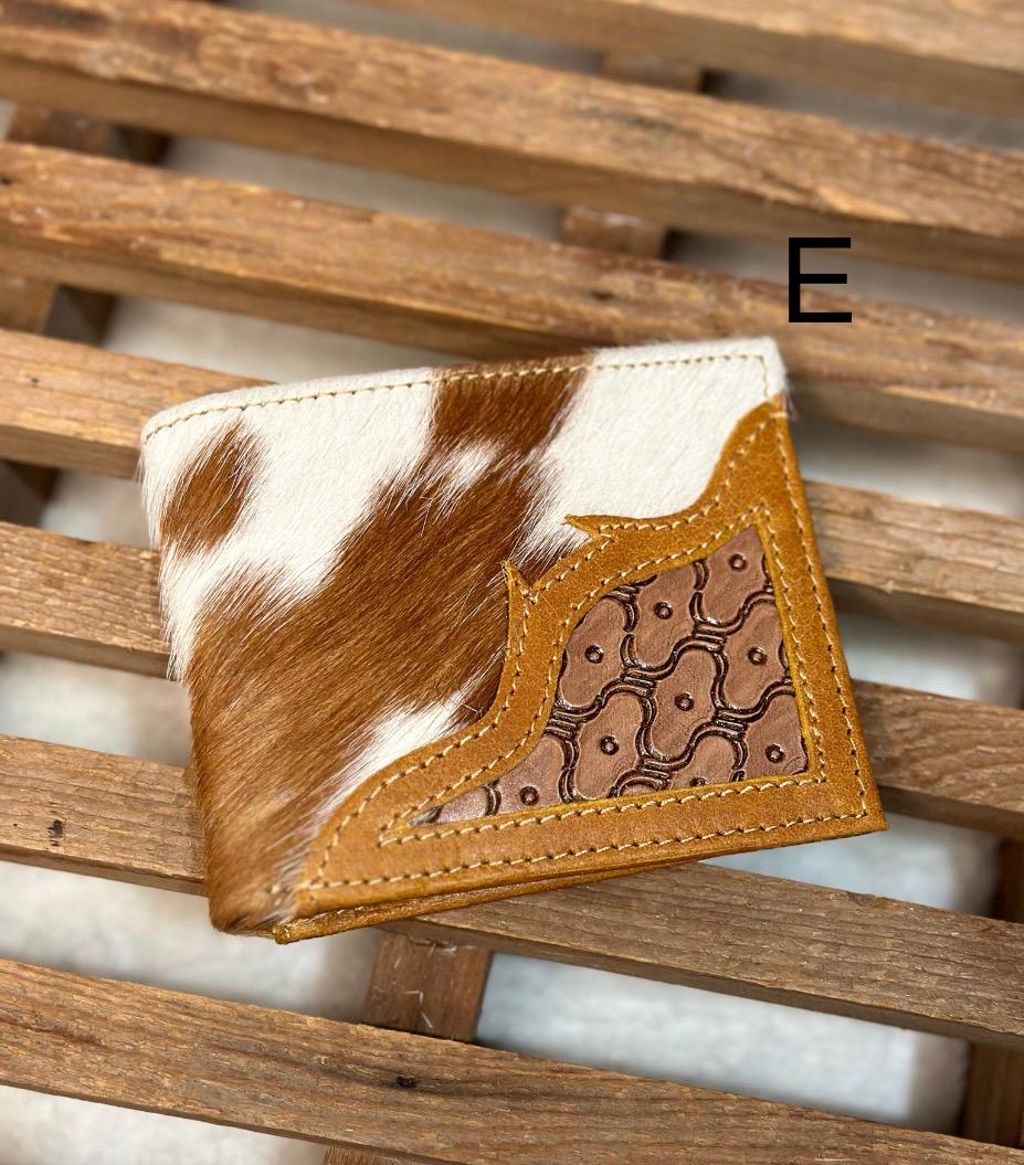 Hand Tooled Men’s Leather Cowhide Wallet, Tooled Leather Wallet, Personalized Branded Wallet, Gift for Men, FFA Award Rodeo Wallet