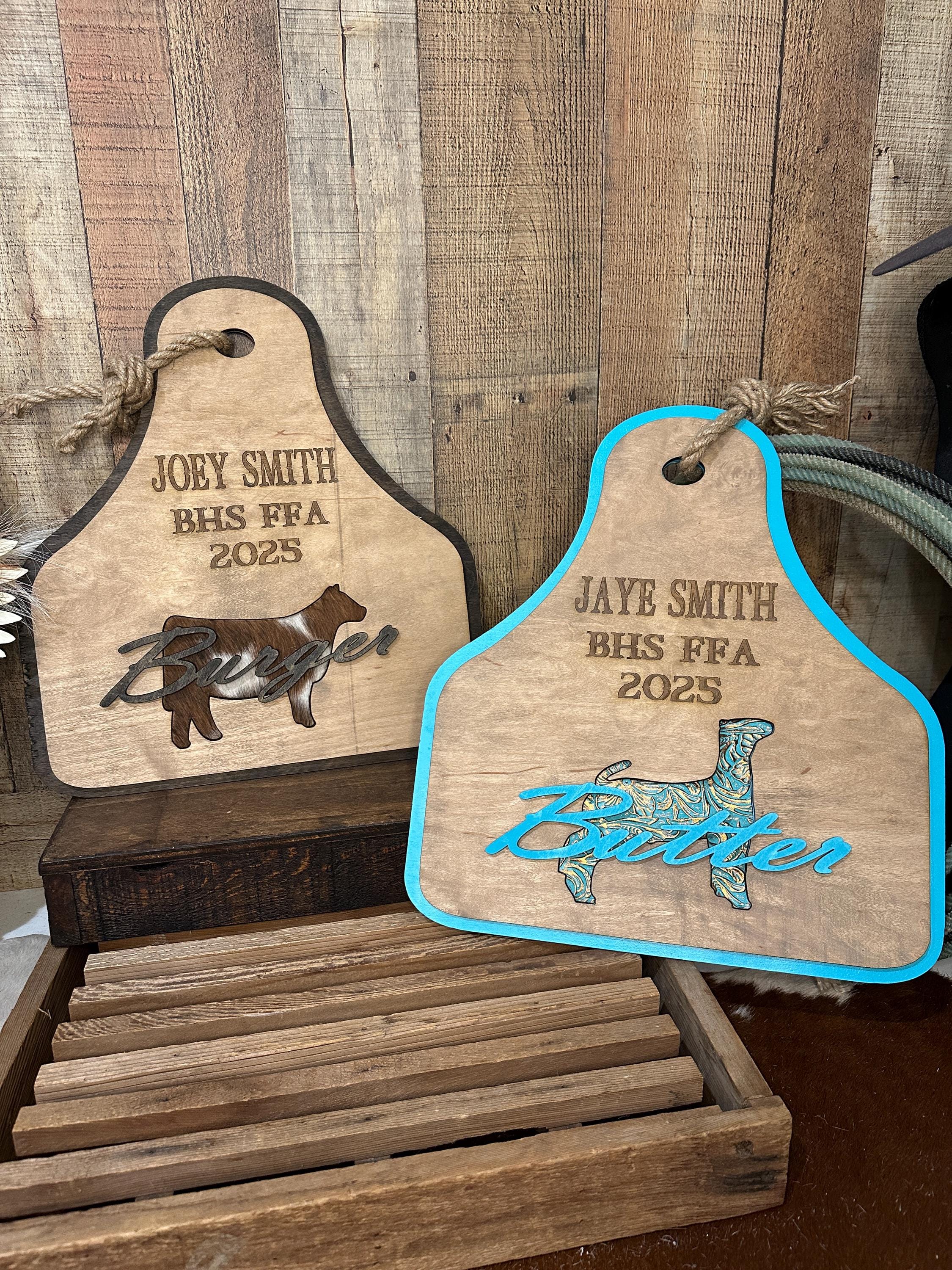 Stall Sign | Custom Livestock Sign| Show Animal Stall Sign | 4H Stall Plate | FFA Stall Sign | Show Rodeo Stall Sign | Livestock Animal