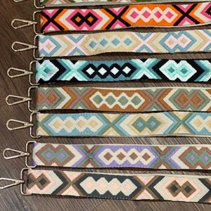 Replacement Purse Strap Crossbody Handbag Trendy, Versatile and Colorful Geometric Print