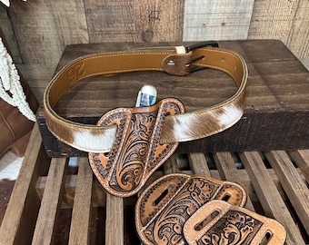 Tooled Leather Pocket Knife Sheath | Tooled Floral Design | Folding Knife Sheath | Handmade Knife Sheath | Gift for Men | Father's Day Gift
