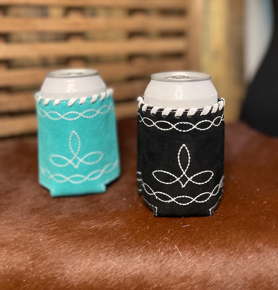 Boot Stitch Koozie | Western Drink Cooler | Beer Can Koozie | Cowboy Koozie | Cowgirl Koozie | Cozie | Christmas Gift | Stocking Stuffer
