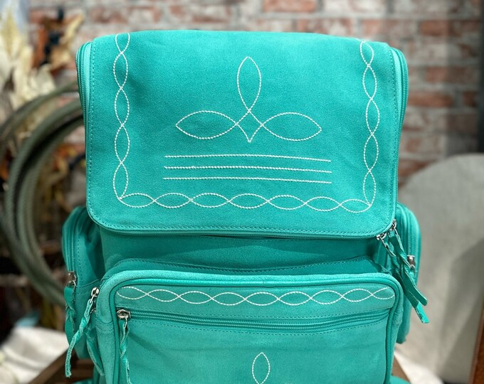 Boot Stitch Cowhide Backpack | Trendy Travel Backpack | Diaper Bag ...