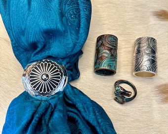 Western Scarf Slide | Wild Rag Slide | Western Scarf Ring | Bandana Slide | Southwestern Scarf Slide | Christmas Gift | Stocking Stuffers