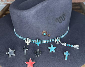 Western Hat Pin | Cowboy Hat Pin | Cowboy Hat Accessories | Cowgirl Hat Pin | Turquoise Hat Pin | Christmas Gift | Stocking Stuffer